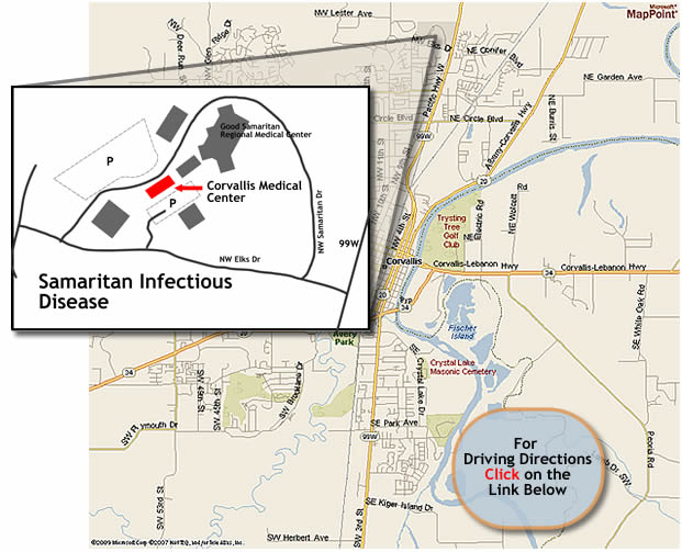 Location of Samaritan Infectious Disease